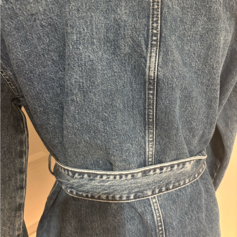 Gap jeans jacket oversized 100% cotton womens size M - Picture 4 of 8